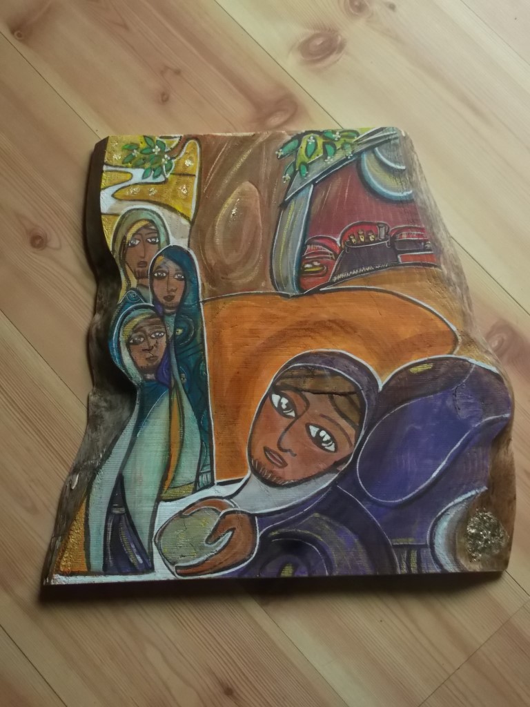 gen18 alle querce di mamre accolse tre stranieri, abramo gli andò incontro (Medium)