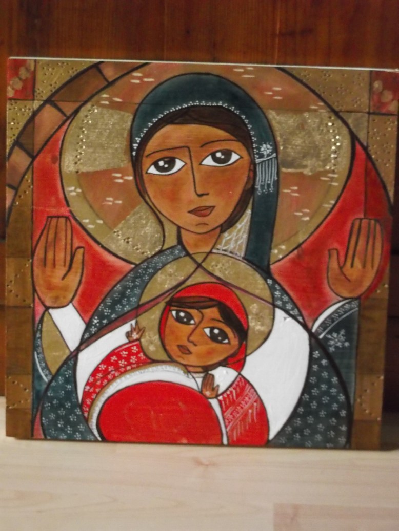 madonna dell'avvento, 30cm per 30cm